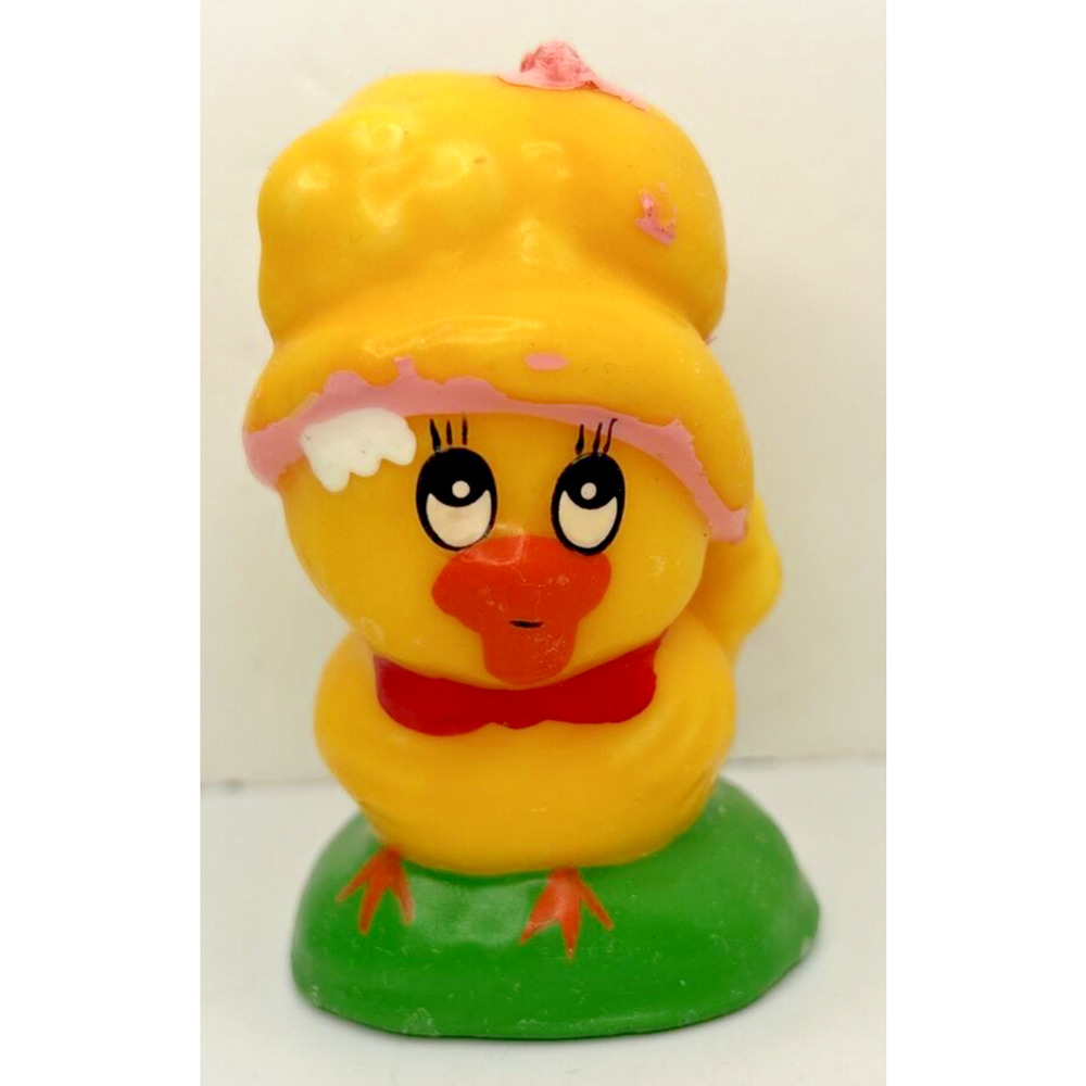 Vintage Easter Chick Decorative Candle 3" SKU H371